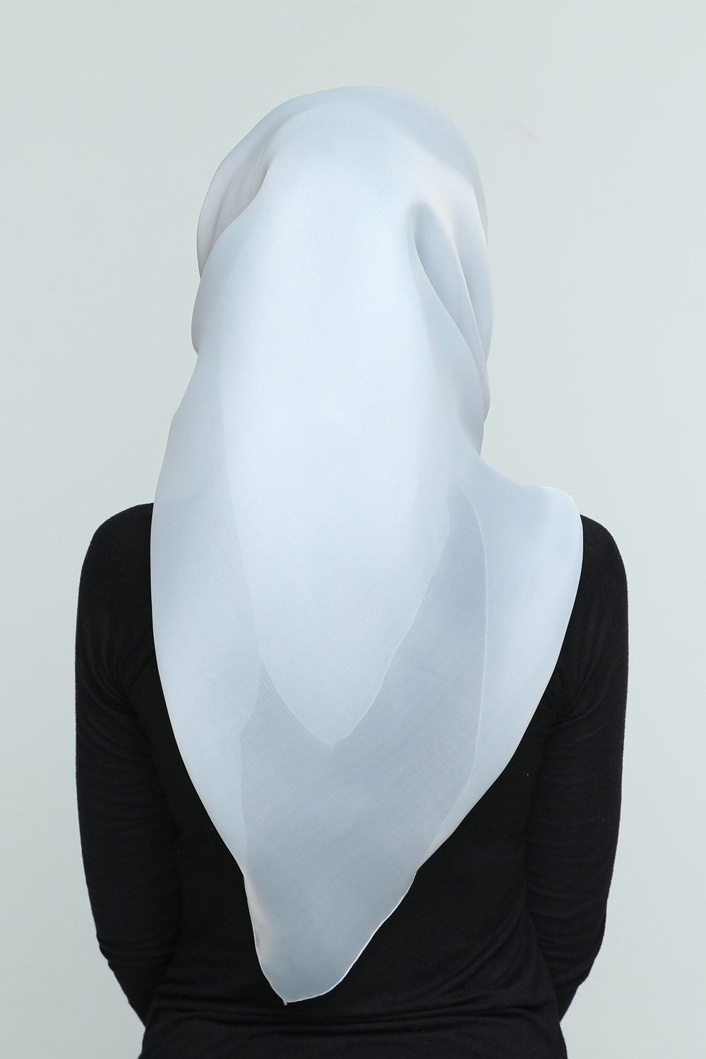 square organza scarf light grey square organza scarf light grey